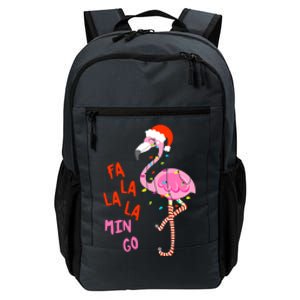 Fa La La Mingo Flamingo Christmas Tree Lights Tropical Xmas Cool Gift Daily Commute Backpack