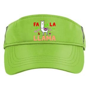 Fa La La Llama Funny Llama Christmas Adult Drive Performance Visor