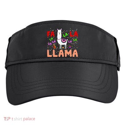 Fa La La Llama Funny Llama Christmas Adult Drive Performance Visor