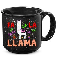Fa La La Llama Funny Llama Christmas 15oz Campfire Ceramic Mug