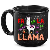 Fa La La Llama Funny Llama Christmas 15oz Campfire Ceramic Mug