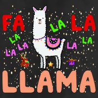 Fa La La Llama Funny Llama Christmas 15oz Campfire Ceramic Mug