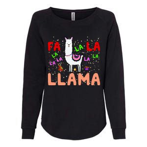 Fa La La Llama Funny Llama Christmas Womens California Wash Sweatshirt