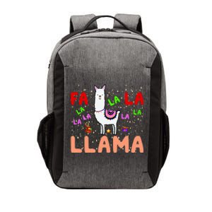 Fa La La Llama Funny Llama Christmas Vector Backpack