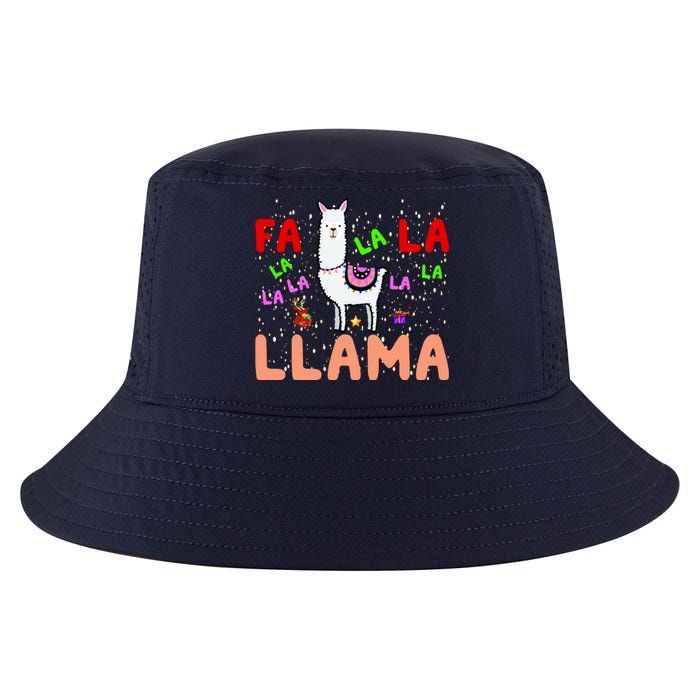 Fa La La Llama Funny Llama Christmas Cool Comfort Performance Bucket Hat