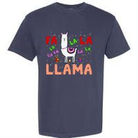 Fa La La Llama Funny Llama Christmas Garment-Dyed Heavyweight T-Shirt