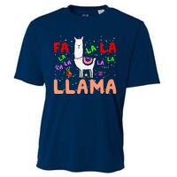 Fa La La Llama Funny Llama Christmas Cooling Performance Crew T-Shirt