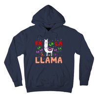 Fa La La Llama Funny Llama Christmas Hoodie