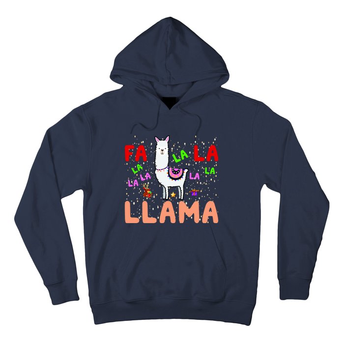 Fa La La Llama Funny Llama Christmas Hoodie