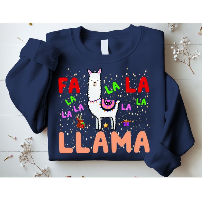Fa La La Llama Funny Llama Christmas Sweatshirt