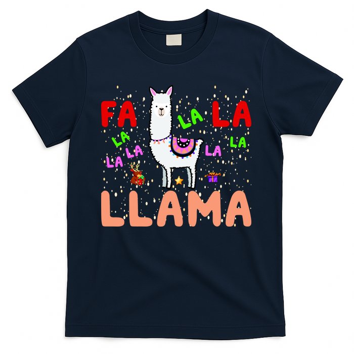Fa La La Llama Funny Llama Christmas T-Shirt