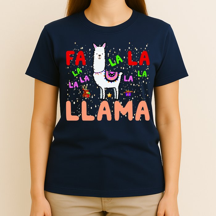 Fa La La Llama Funny Llama Christmas T-Shirt