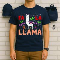 Fa La La Llama Funny Llama Christmas T-Shirt