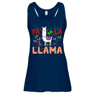 Fa La La Llama Funny Llama Christmas Ladies Essential Flowy Tank