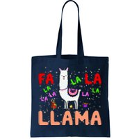 Fa La La Llama Funny Llama Christmas Tote Bag