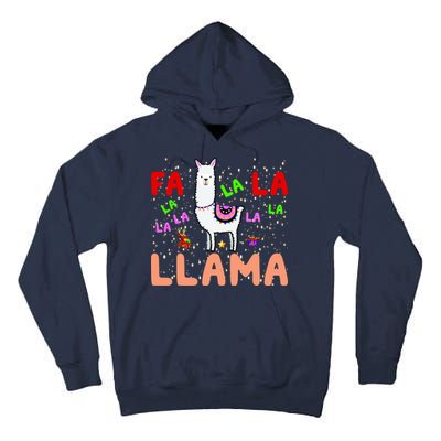 Fa La La Llama Funny Llama Christmas Tall Hoodie