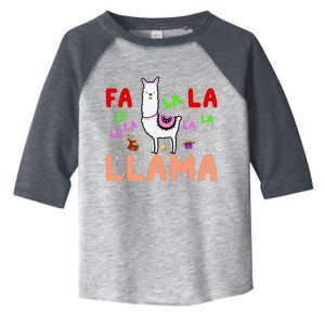 Fa La La Llama Funny Llama Christmas Toddler Fine Jersey T-Shirt