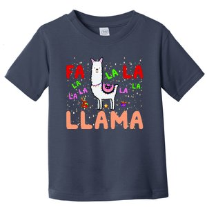 Fa La La Llama Funny Llama Christmas Toddler T-Shirt