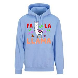 Fa La La Llama Funny Llama Christmas Unisex Surf Hoodie