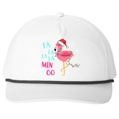 Fa La La La Mingo Funny Holiday Season Christmas Flamigo Snapback Five-Panel Rope Hat