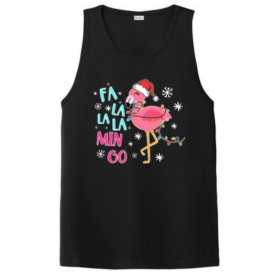 Fa La La La Mingo Funny Holiday Season Christmas Flamigo PosiCharge Competitor Tank