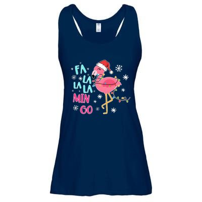 Fa La La La Mingo Funny Holiday Season Christmas Flamigo Ladies Essential Flowy Tank