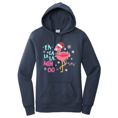 Fa La La La Mingo Funny Holiday Season Christmas Flamigo Women's Pullover Hoodie