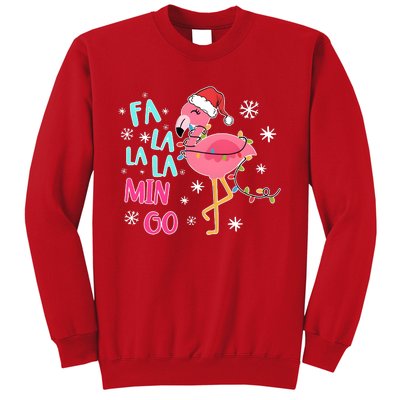 Fa La La La Mingo Funny Holiday Season Christmas Flamigo Sweatshirt