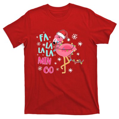 Fa La La La Mingo Funny Holiday Season Christmas Flamigo T-Shirt