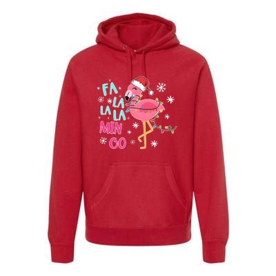 Fa La La La Mingo Funny Holiday Season Christmas Flamigo Premium Hoodie