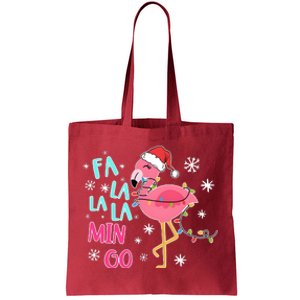 Fa La La La Mingo Funny Holiday Season Christmas Flamigo Tote Bag