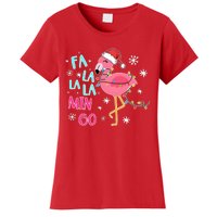 Fa La La La Mingo Funny Holiday Season Christmas Flamigo Women's T-Shirt