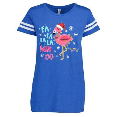 Fa La La La Mingo Funny Holiday Season Christmas Flamigo Enza Ladies Jersey Football T-Shirt