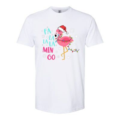 Fa La La La Mingo Funny Holiday Season Christmas Flamigo Softstyle CVC T-Shirt