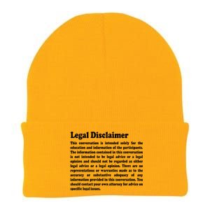 Funny Lawyer Legal Disclaimer Conversation Knit Cap Winter Beanie