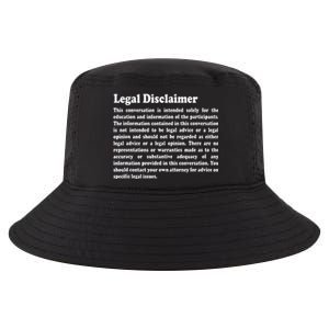 Funny Lawyer Legal Disclaimer Conversation Cool Comfort Performance Bucket Hat