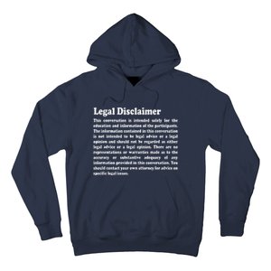 Funny Lawyer Legal Disclaimer Conversation Hoodie