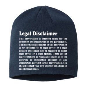 Funny Lawyer Legal Disclaimer Conversation Sustainable Beanie