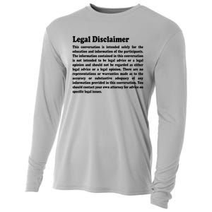 Funny Lawyer Legal Disclaimer Conversation Cooling Performance Long Sleeve Crew