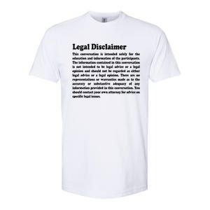 Funny Lawyer Legal Disclaimer Conversation Softstyle CVC T-Shirt