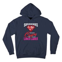 Funny Lunch Lady Superheroes Capes Cafeteria Worker Squad Hoodie