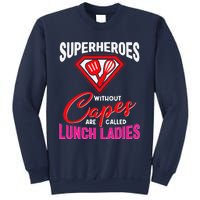 Funny Lunch Lady Superheroes Capes Cafeteria Worker Squad Sweatshirt