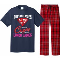 Funny Lunch Lady Superheroes Capes Cafeteria Worker Squad Pajama Set