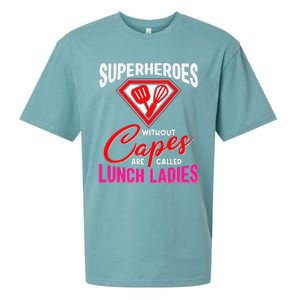 Funny Lunch Lady Superheroes Capes Cafeteria Worker Squad Sueded Cloud Jersey T-Shirt