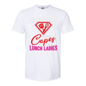 Funny Lunch Lady Superheroes Capes Cafeteria Worker Squad Softstyle CVC T-Shirt