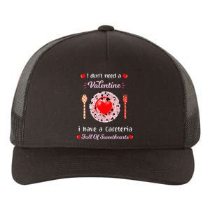 Funny Lunch Lady Valentines Day For Lunch Lady Cafeteria Yupoong Adult 5-Panel Trucker Hat