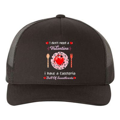 Funny Lunch Lady Valentines Day For Lunch Lady Cafeteria Yupoong Adult 5-Panel Trucker Hat