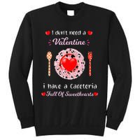 Funny Lunch Lady Valentines Day For Lunch Lady Cafeteria Sweatshirt