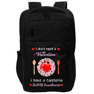 Funny Lunch Lady Valentines Day For Lunch Lady Cafeteria Impact Tech Backpack