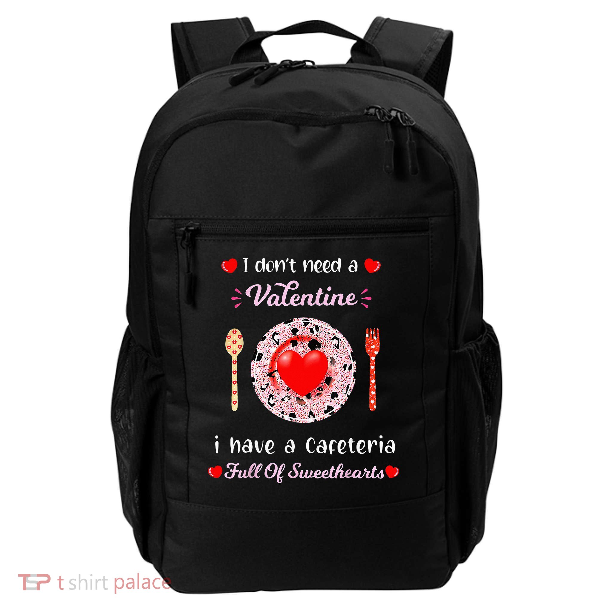 Funny Lunch Lady Valentines Day For Lunch Lady Cafeteria Daily Commute Backpack